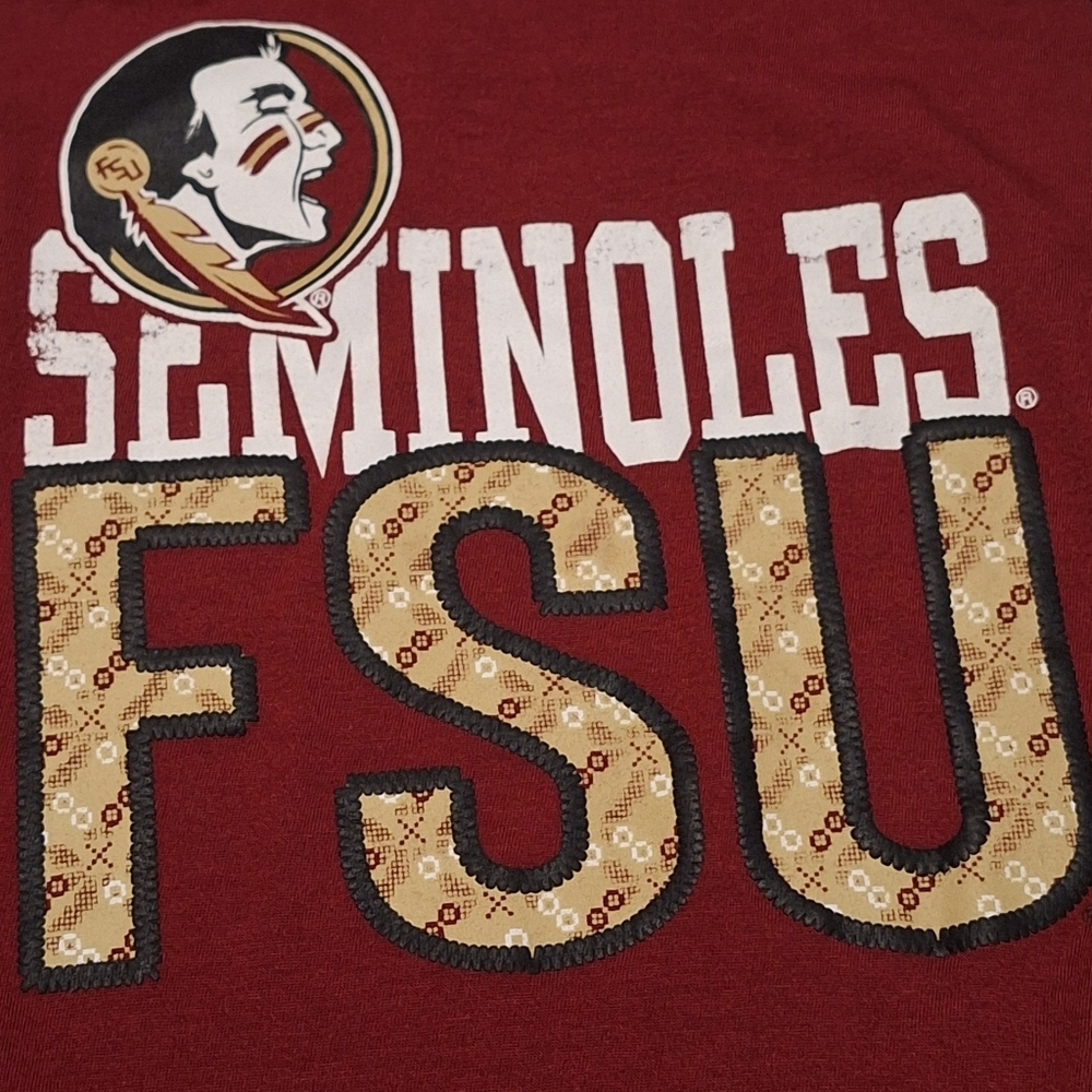 Rivalry Threads Women's Tank Top - Garnet with Gold and White Seminoles FSU Logo